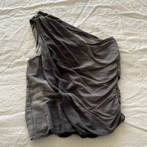 Alice and Olivia one shoulder blouse